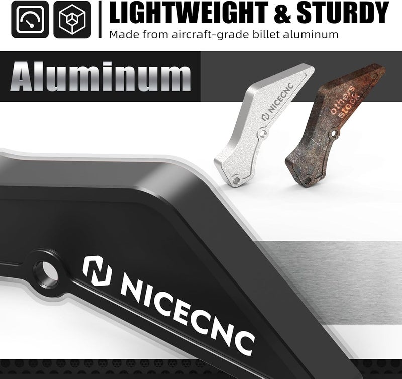 NICECNC Black Universal 4T Case Saver Sprocket Guard Compatible with KTM 250 EXC-F SixDays 2019-2023, 250 EXC-F 2017-2023,250 SXF 250 XC-F 350 SX-F 350 XC-F 2016-2022, EXC-F Six Days 20-23 See Fitment - Image 4